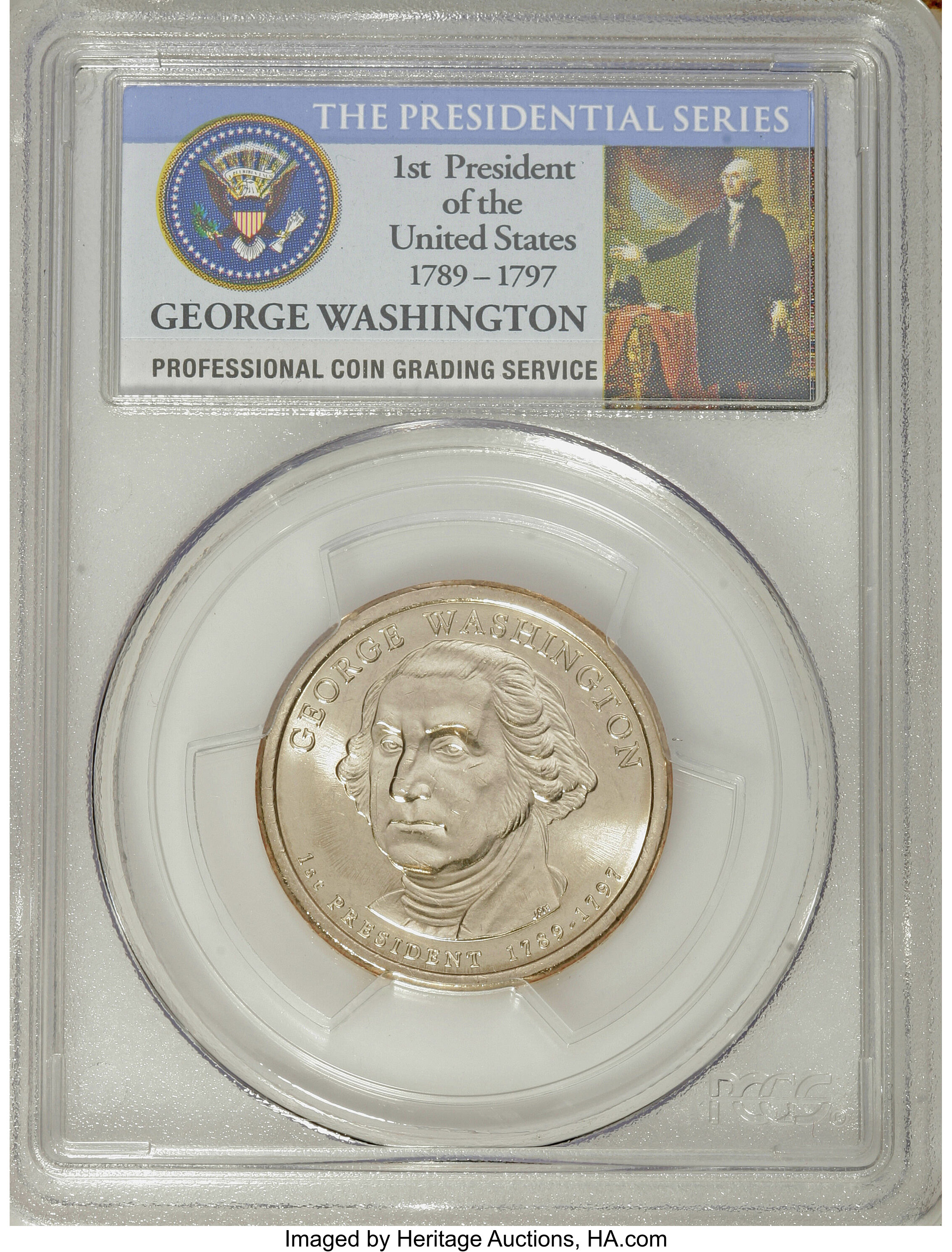 image for: 2007-P $1 Washington First Day Of Issue- Pos B MS66 PCGS. PCGS Population (13/306). NGC Census: (0/0).   (#390547)...
