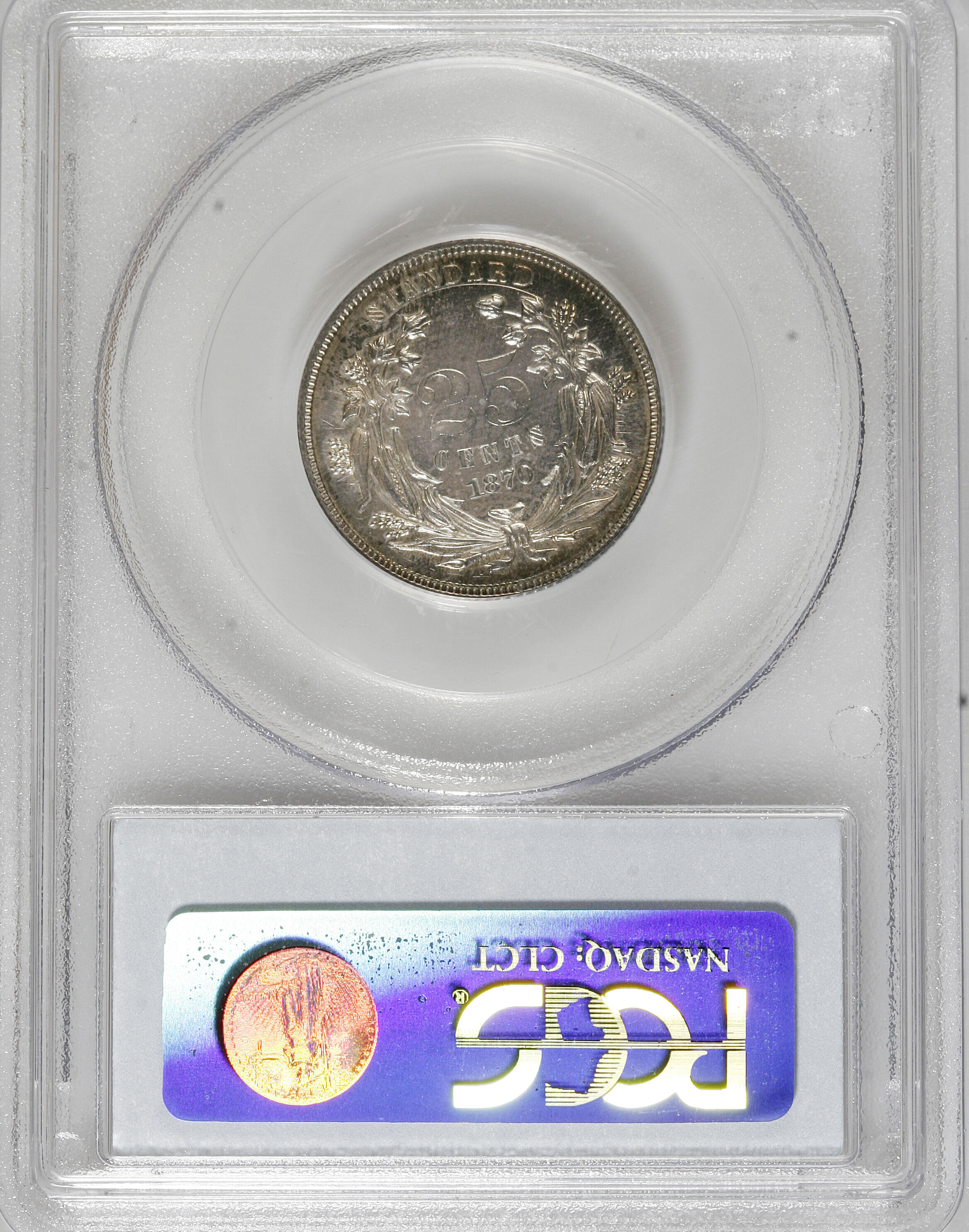 image for: 1870 25C Standard Silver Quarter Dollar, Judd-900, Pollock-1015, R.5, PR64 PCGS....