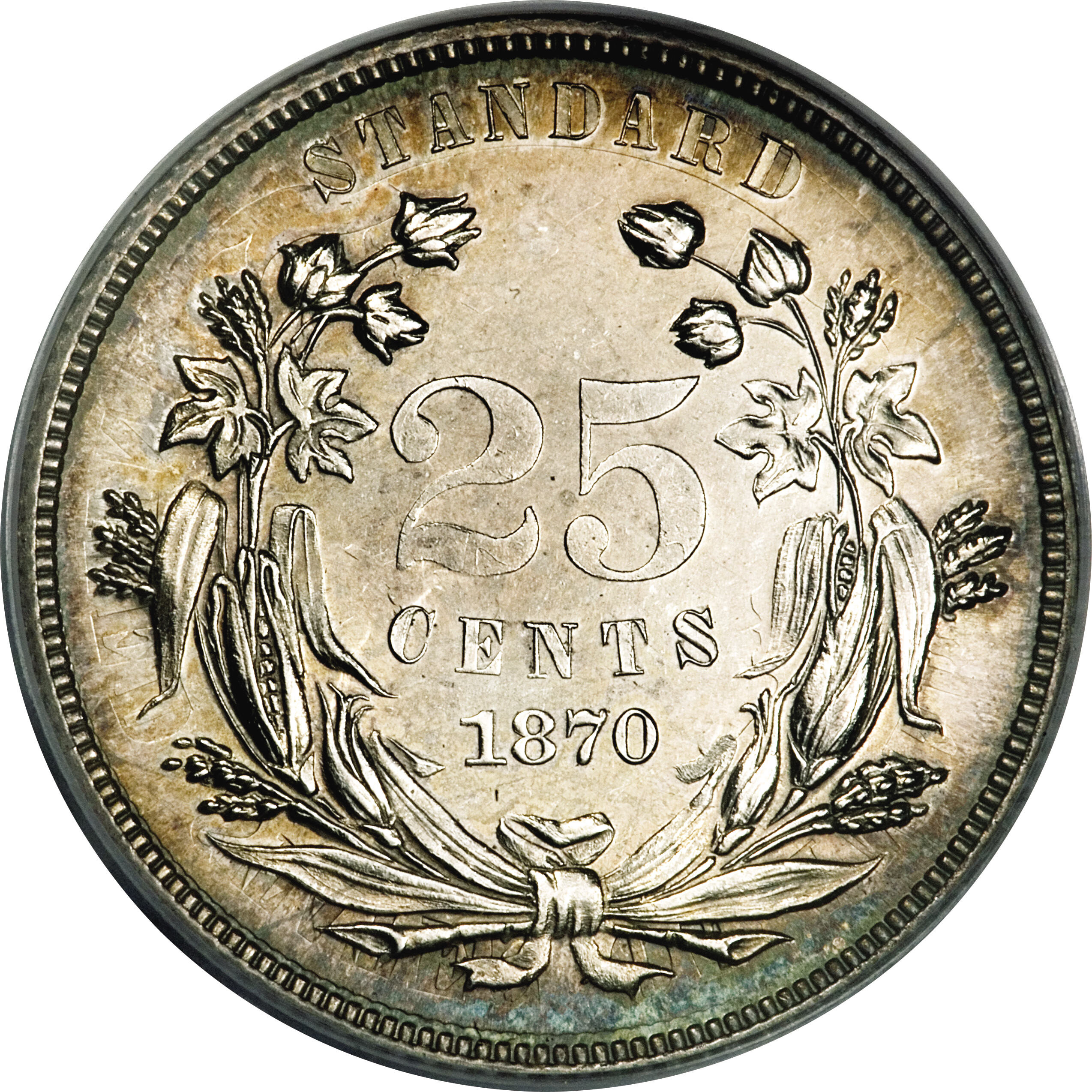 image for: 1870 25C Standard Silver Quarter Dollar, Judd-900, Pollock-1015, R.5, PR64 PCGS....