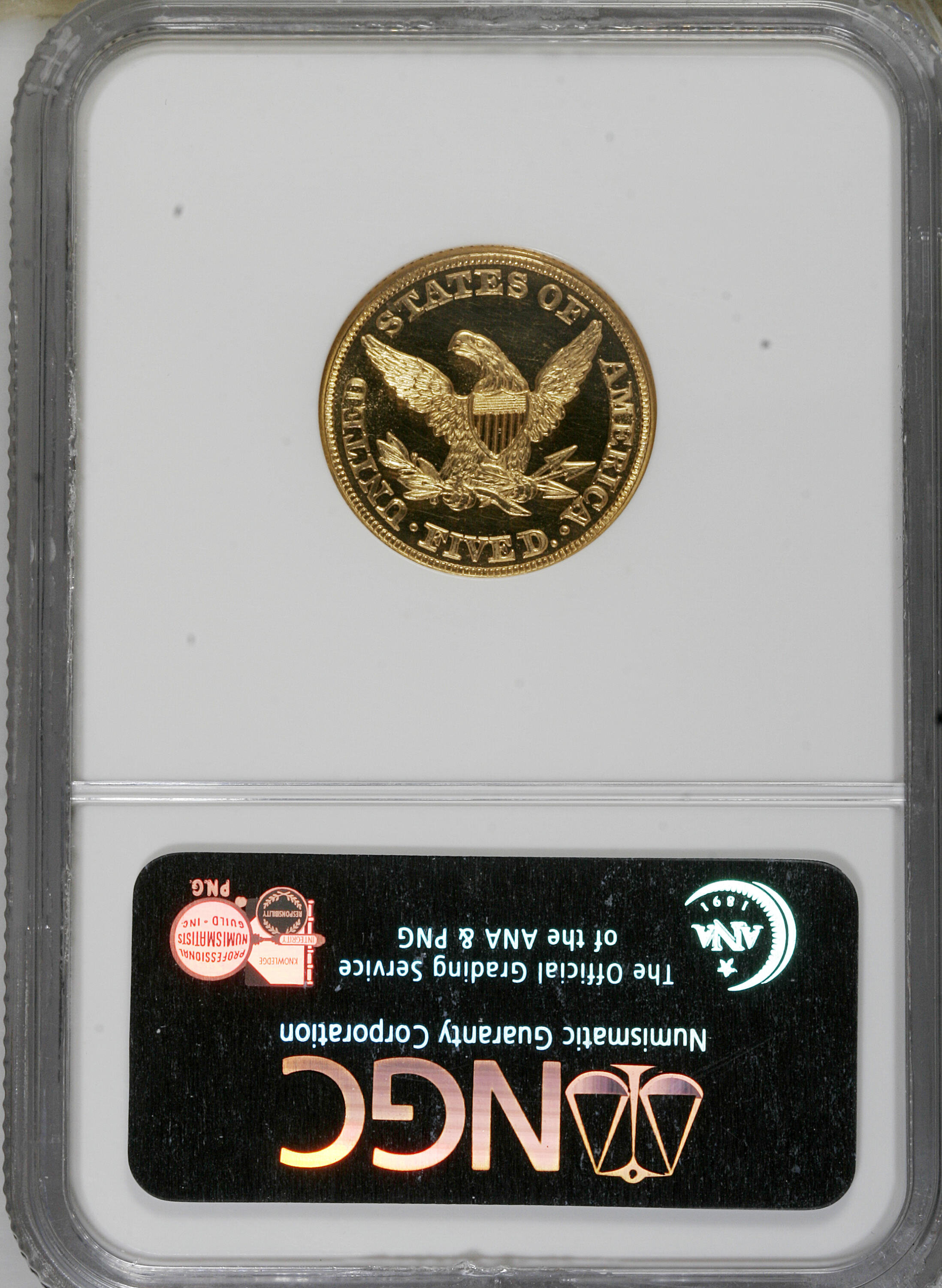 image for: 1860 $5 PR66 Cameo NGC....