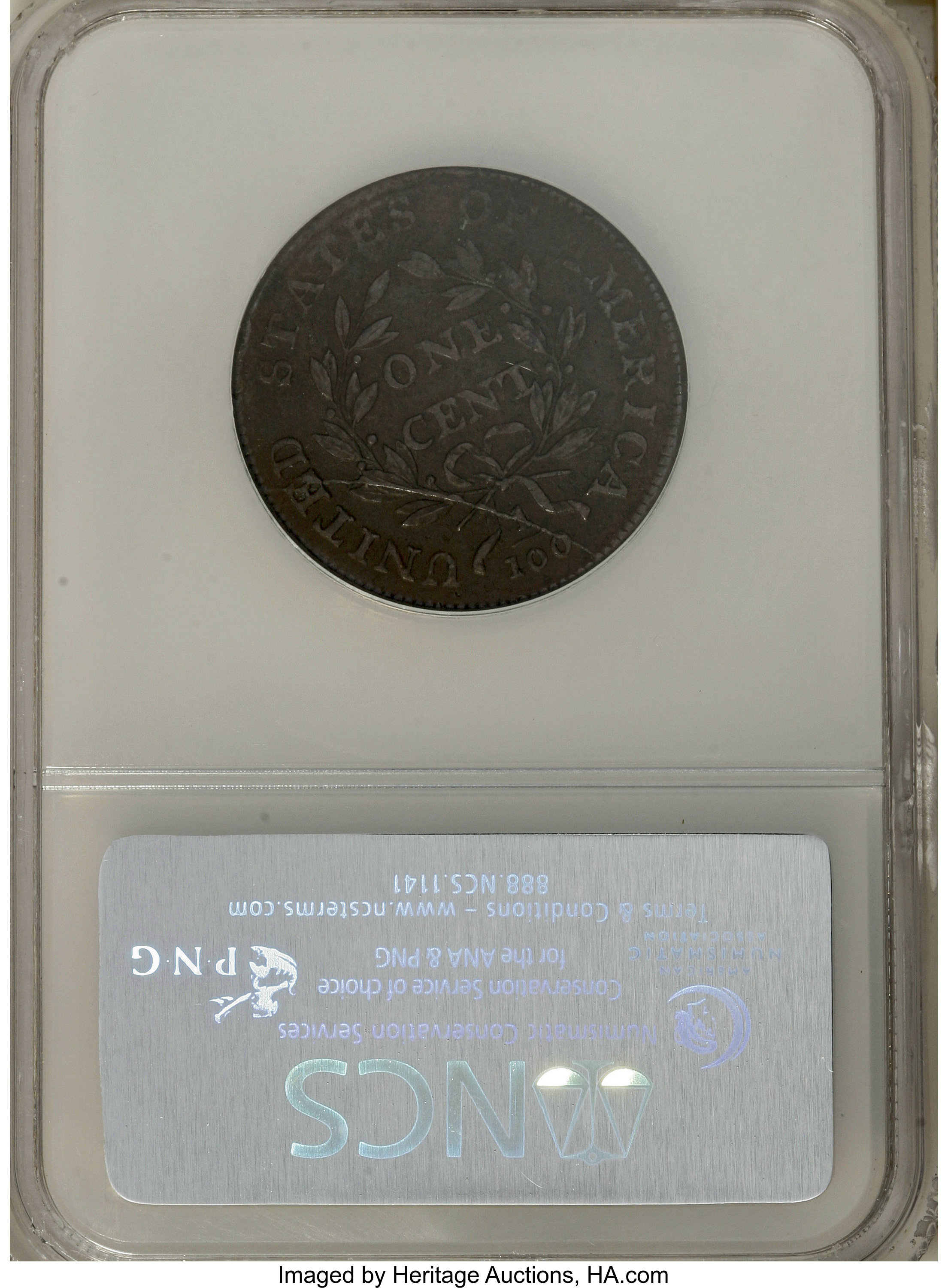 image for: 1798 1C Second Hair Style, S-166, B-32, R.1--Bent--NCS. XF Details....