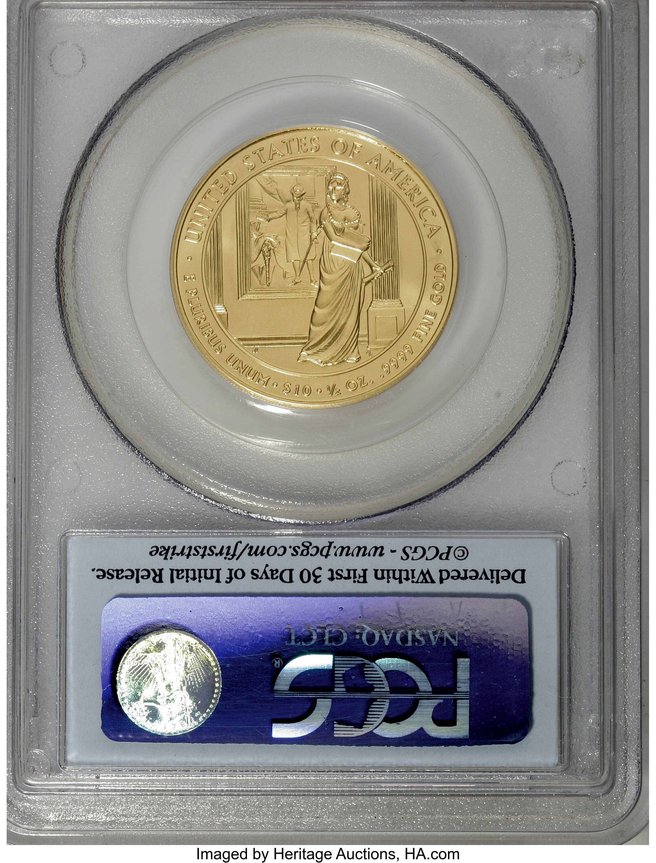 image for: 2007-W $10 Madison First Strike MS69 PCGS. The Original box, case and Certificate of Authenticity included. PCGS Population...
