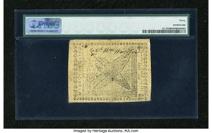 image for: Continental Currency April 11, 1778 $5 PMG Very Fine 30....