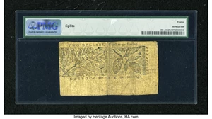 image for: Maryland March 1, 1770 $2 PMG Fine Net 12....