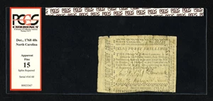image for: North Carolina December, 1768 40s PCGS Apparent Fine 15....