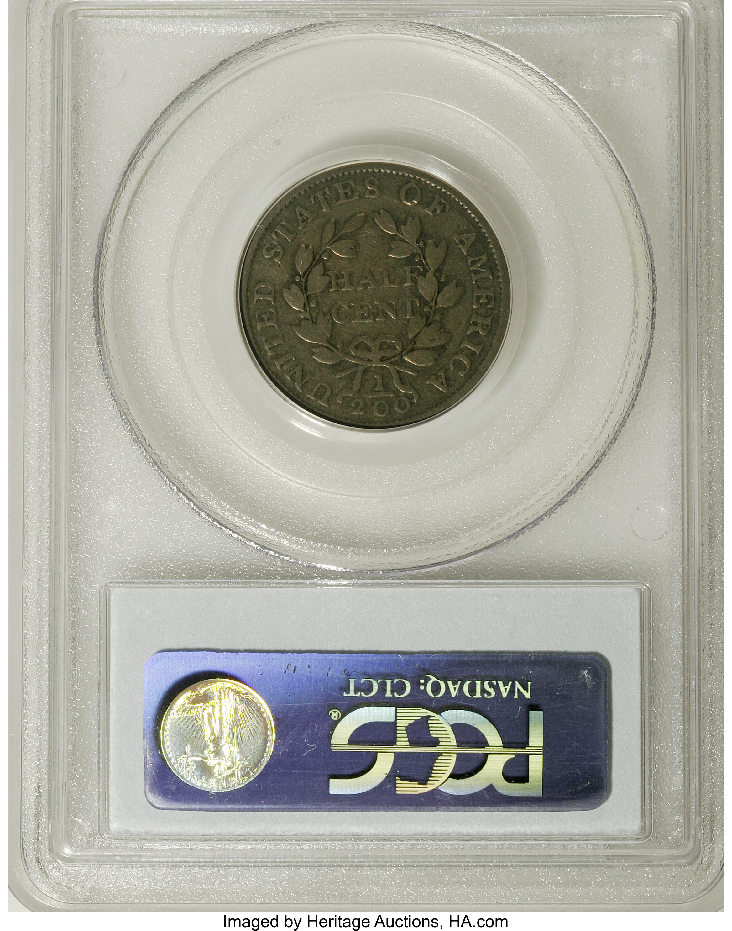 1804 1/2c Spiked Chin, C-7 MS BN G4 BN thumbnail 2
