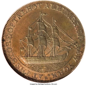 image for: 1795 Cent Talbot, Allum & Lee Cent PR65 Red and Brown NGC....