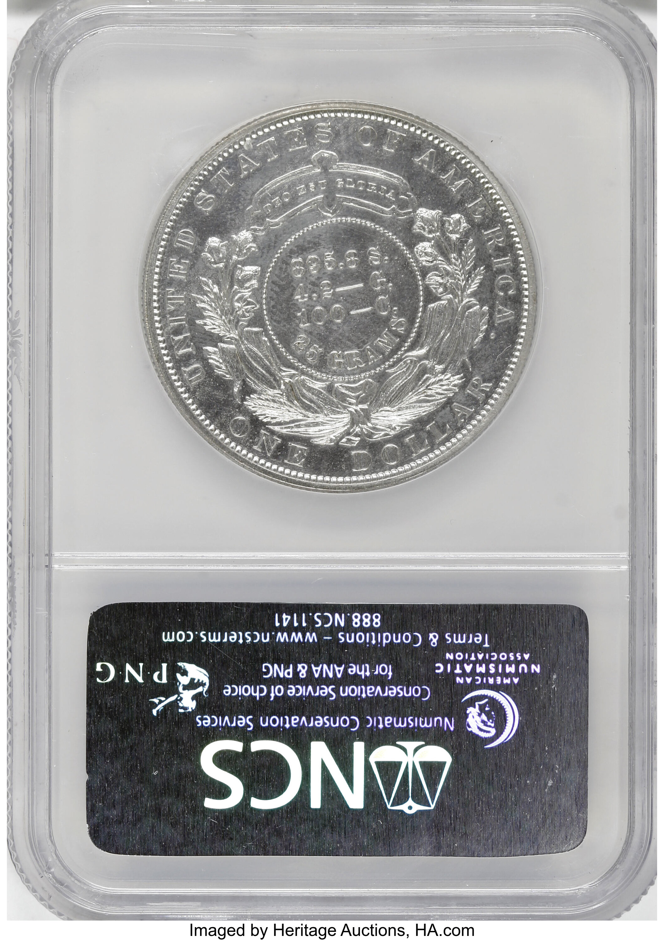 image for: 1879 $1 Metric Dollar, Judd-1618, Pollock-1813, R.5--Improperly Cleaned--NCS. Proof....