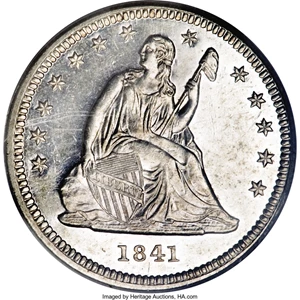 image for: 1841 25C PR58 PCGS....