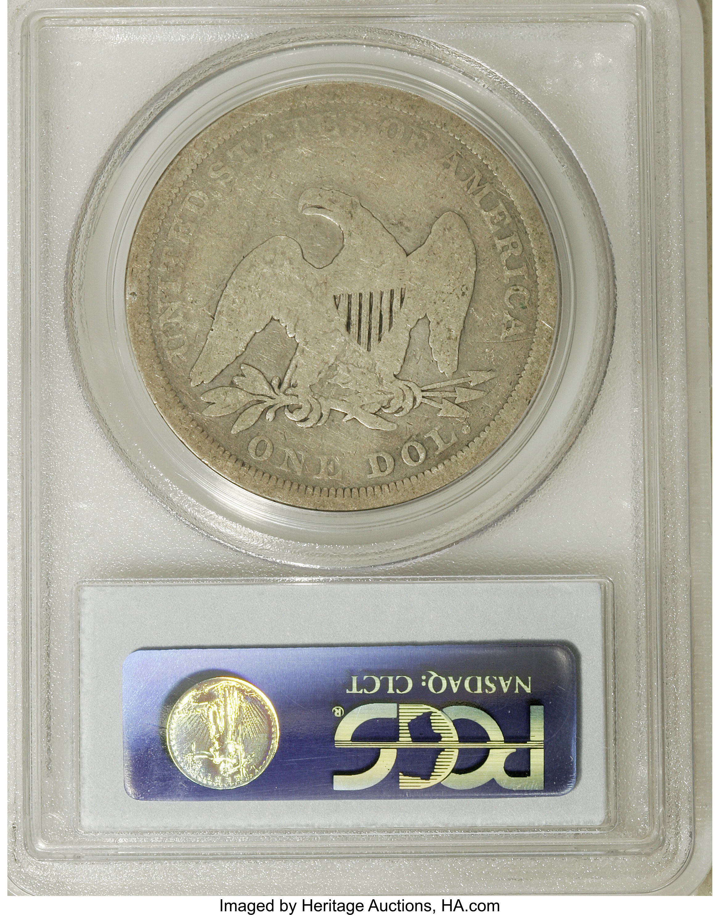 1843 $1 AG3 CAC thumbnail 8