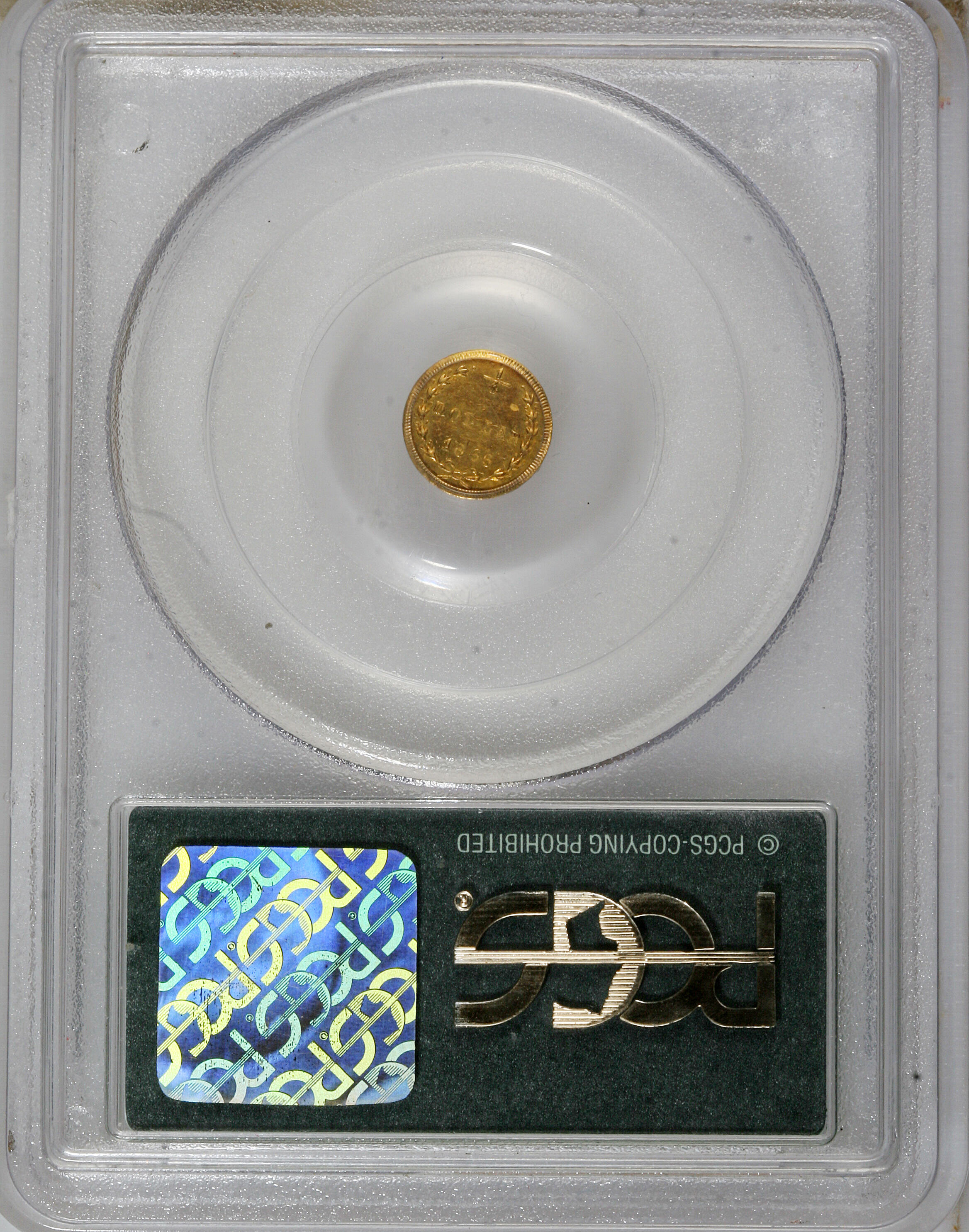 image for: 1866 25C Liberty Round 25 Cents, BG-823, R.7, MS63 PCGS. PCGS Population (1/0). NGC Census: (0/0).   (#10684)...