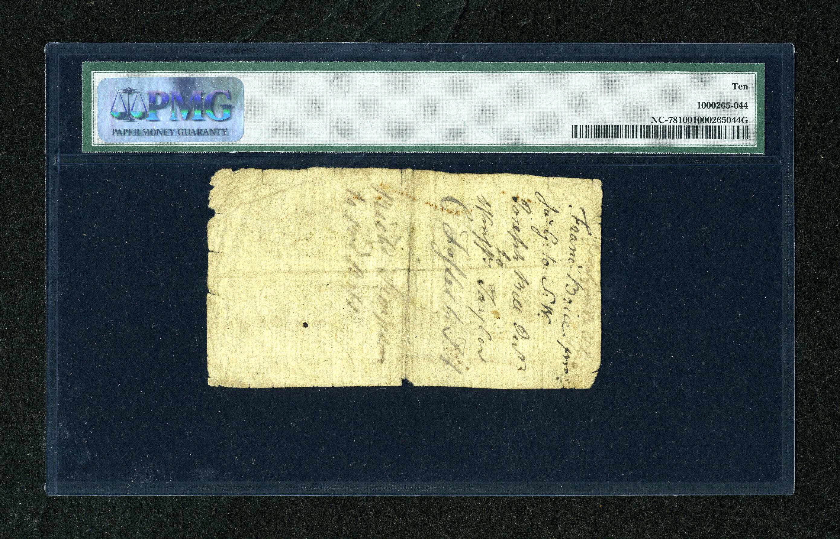 image for: North Carolina March 9, 1754 15s PMG Very Good 10....
