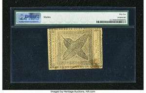 image for: Continental Currency September 26, 1778 $5 PMG About Uncirculated 55....
