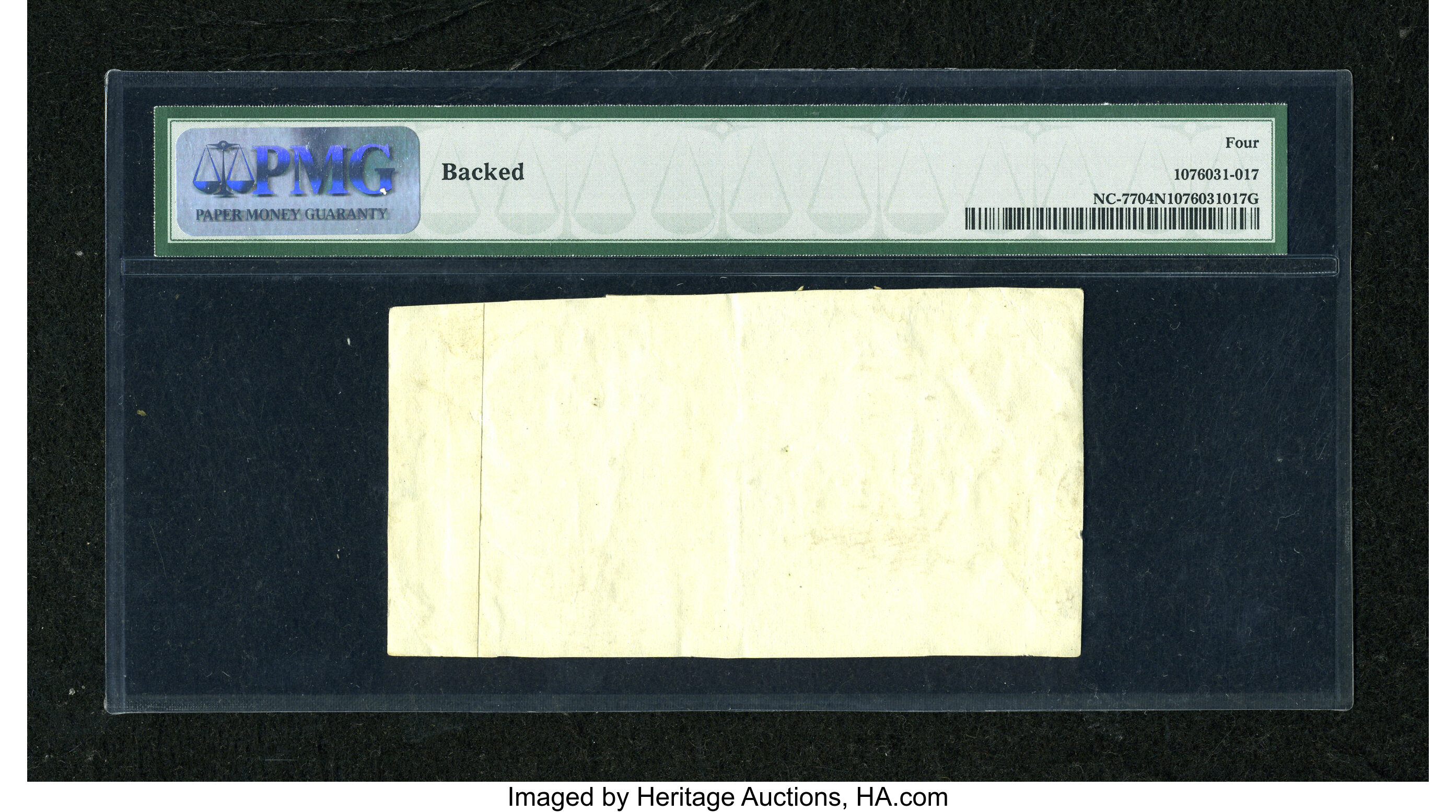 image for: North Carolina March 9, 1754 10s PMG Good Net 4....