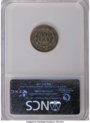 image for: 1858 P1C Indian Cent, Judd-208, Pollock-253-254, 259, 261, R.4-7,--Improperly Cleaned, Scratched--NCS. VF Details. NGC Cens...