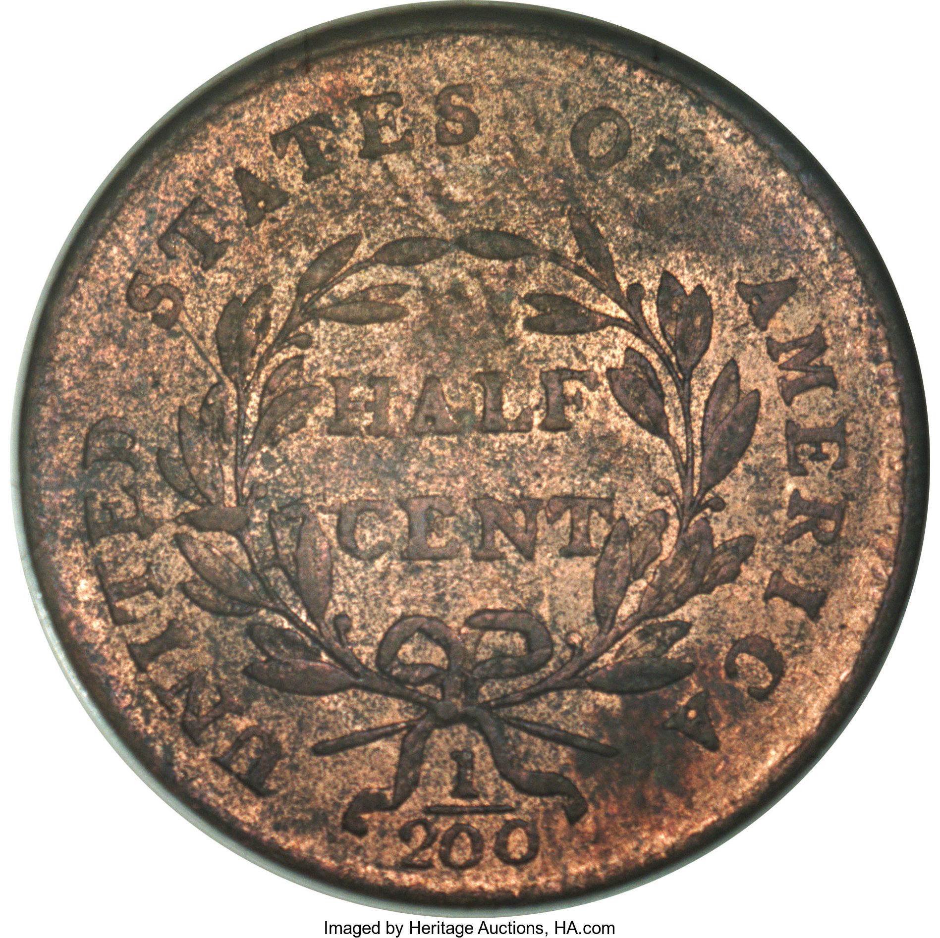 1800 1/2c MS RB MS62 RB CAC thumbnail 9