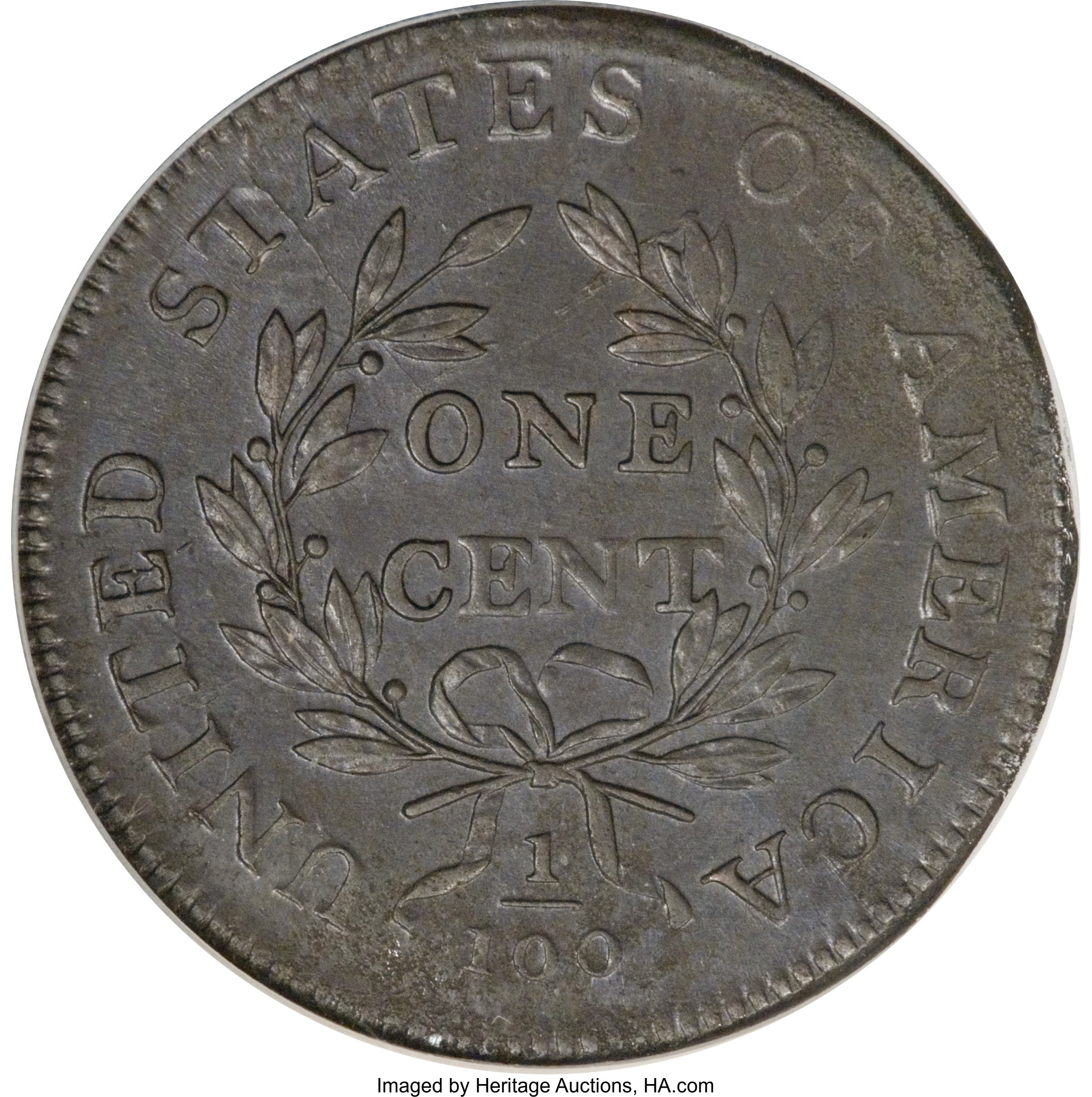 image for: 1798 1C Second Hair Style, S-167, B-33, R.1--Environmental Damage--NCS. AU Details....