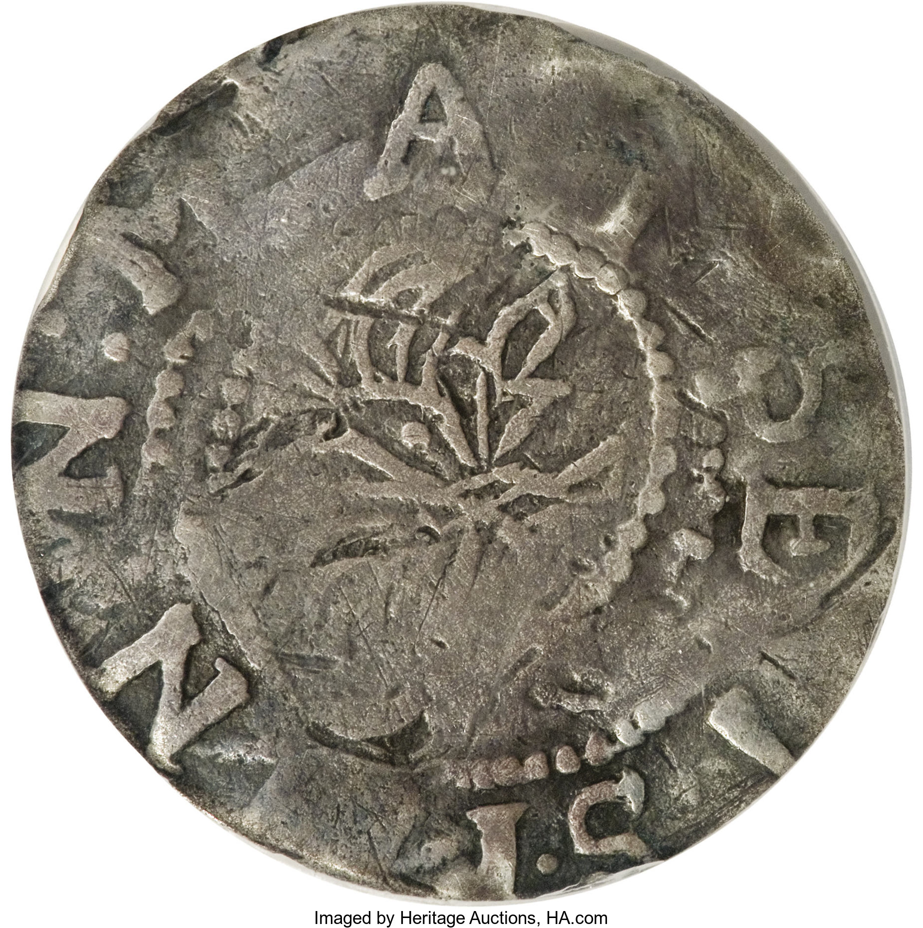 image for: 1652 6PENCE Willow Tree Sixpence--Plugged--NCS. Fine Details....