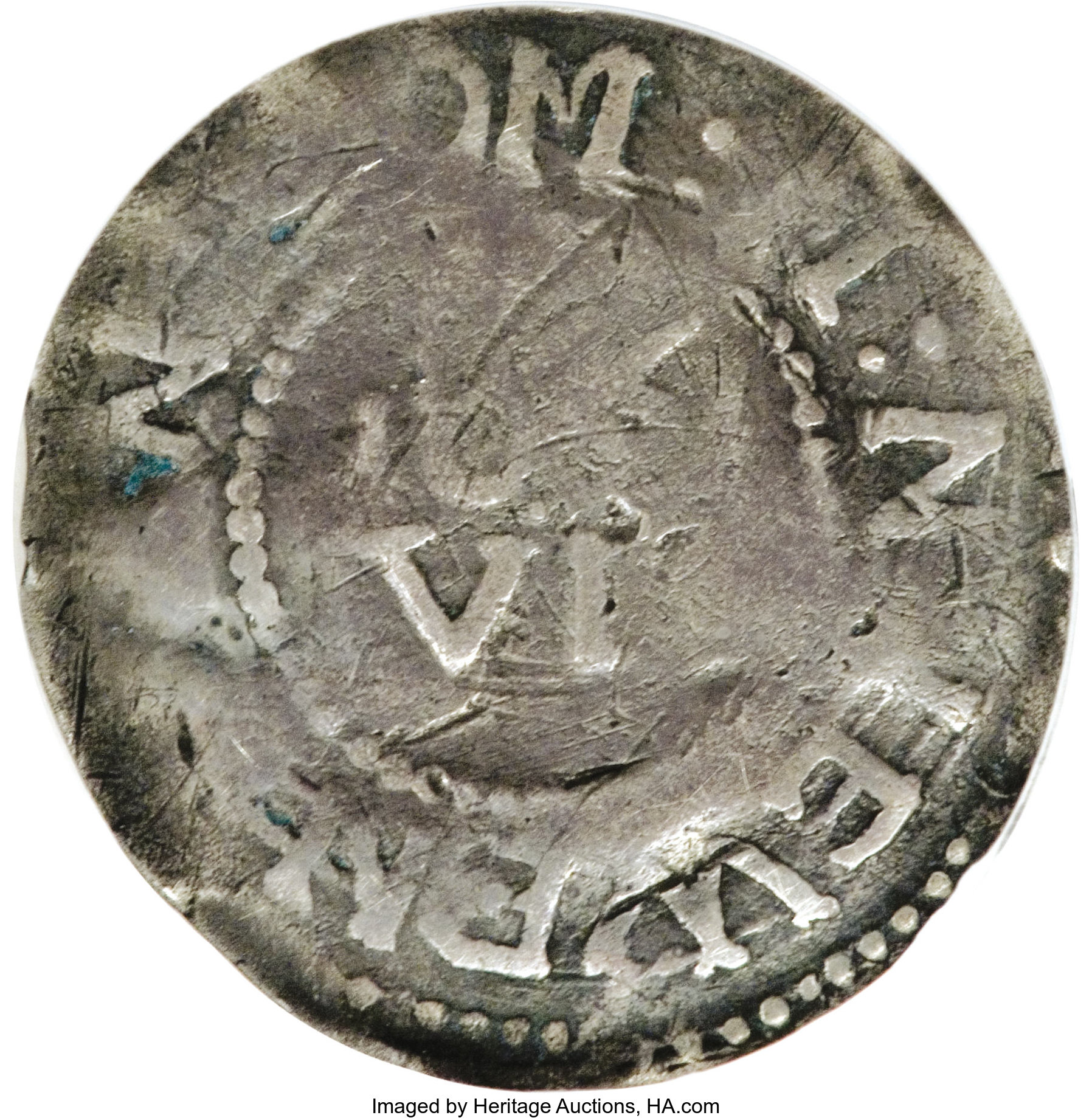 image for: 1652 6PENCE Willow Tree Sixpence--Plugged--NCS. Fine Details....