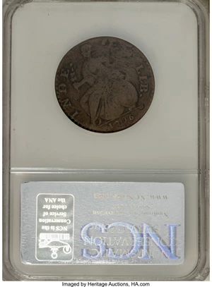 image for: 1785 COPPER Connecticut Copper, Bust Left--Planchet Flaw--NCS, VF Details,... (Total: 2 coins)