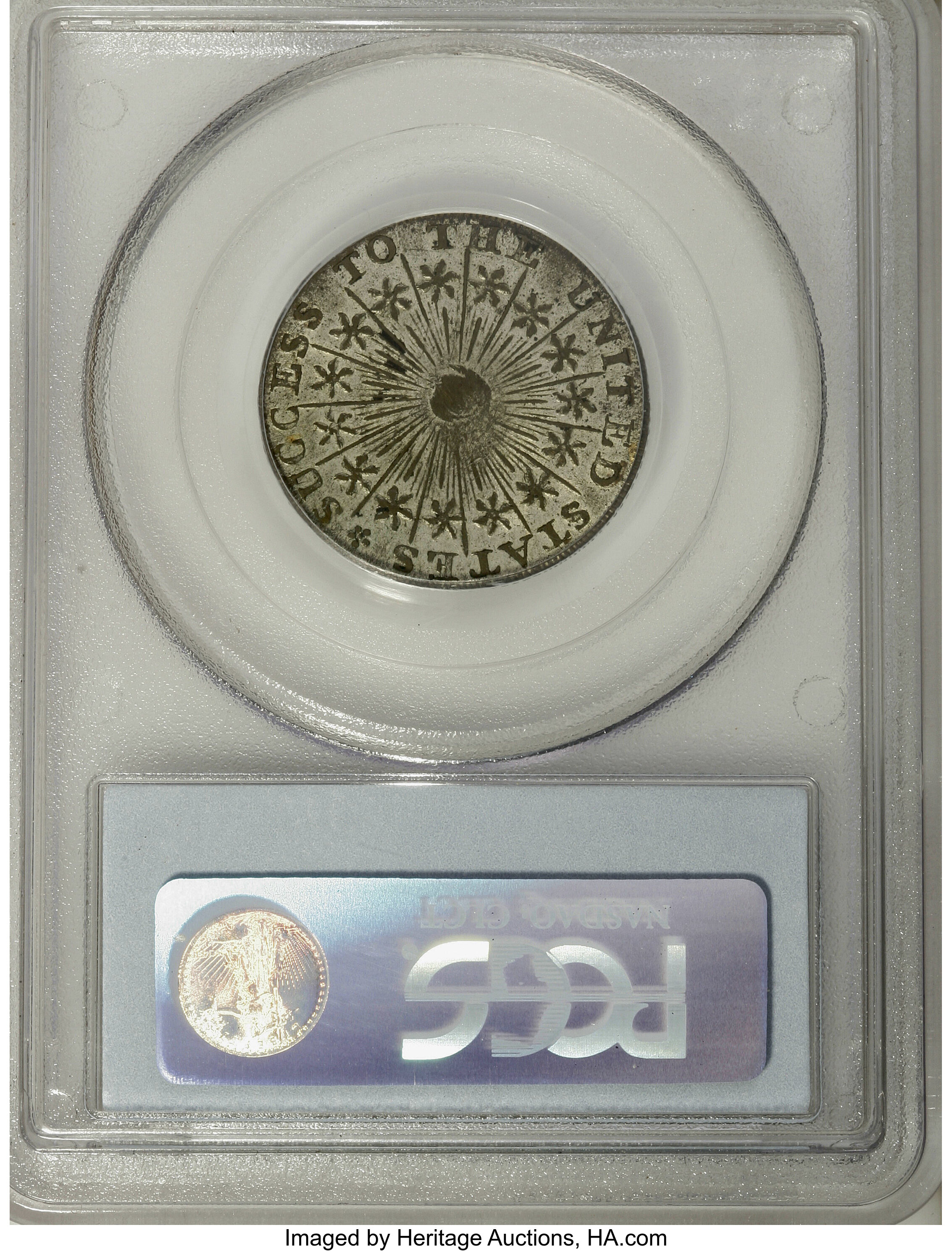 image for: Undated MEDAL Washington Success Medal, Large Size, Reeded Edge, Silvered AU55 PCGS....