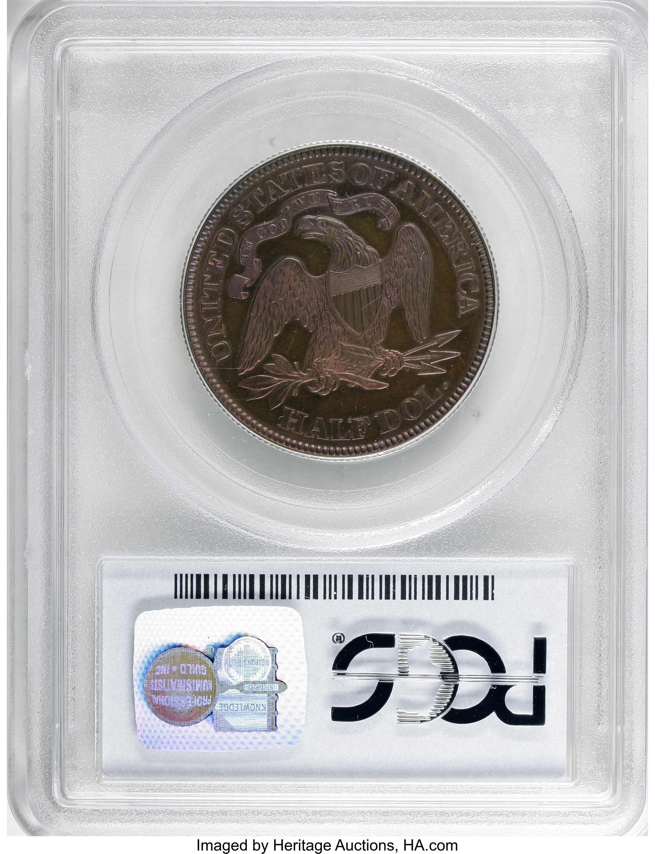 image for: 1870 50C Half Dollar, Judd-935, Pollock-1041, High R.6, PR65 Red and Brown PCGS....