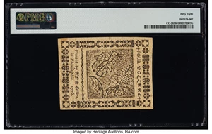 image for: Continental Currency February 17, 1776 $4 PMG Choice About Unc 58....