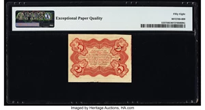 image for: Fr. 1237 5¢ Third Issue PMG Choice About Unc 58 EPQ....