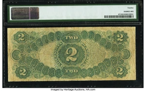 image for: Fr. 47 $2 1875 Legal Tender PMG Fine 12....