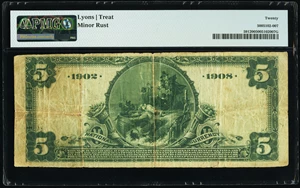 image for: Clinton, SC - $5 1902 Date Back Fr. 591 First National Bank Ch. # (S)8041 PMG Very Fine 20....