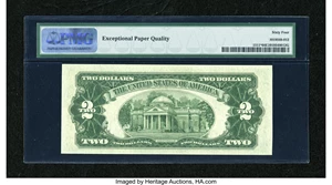 image for: Fr. 1511* $2 1953B Legal Tender Note. PMG Choice Uncirculated 64 EPQ....