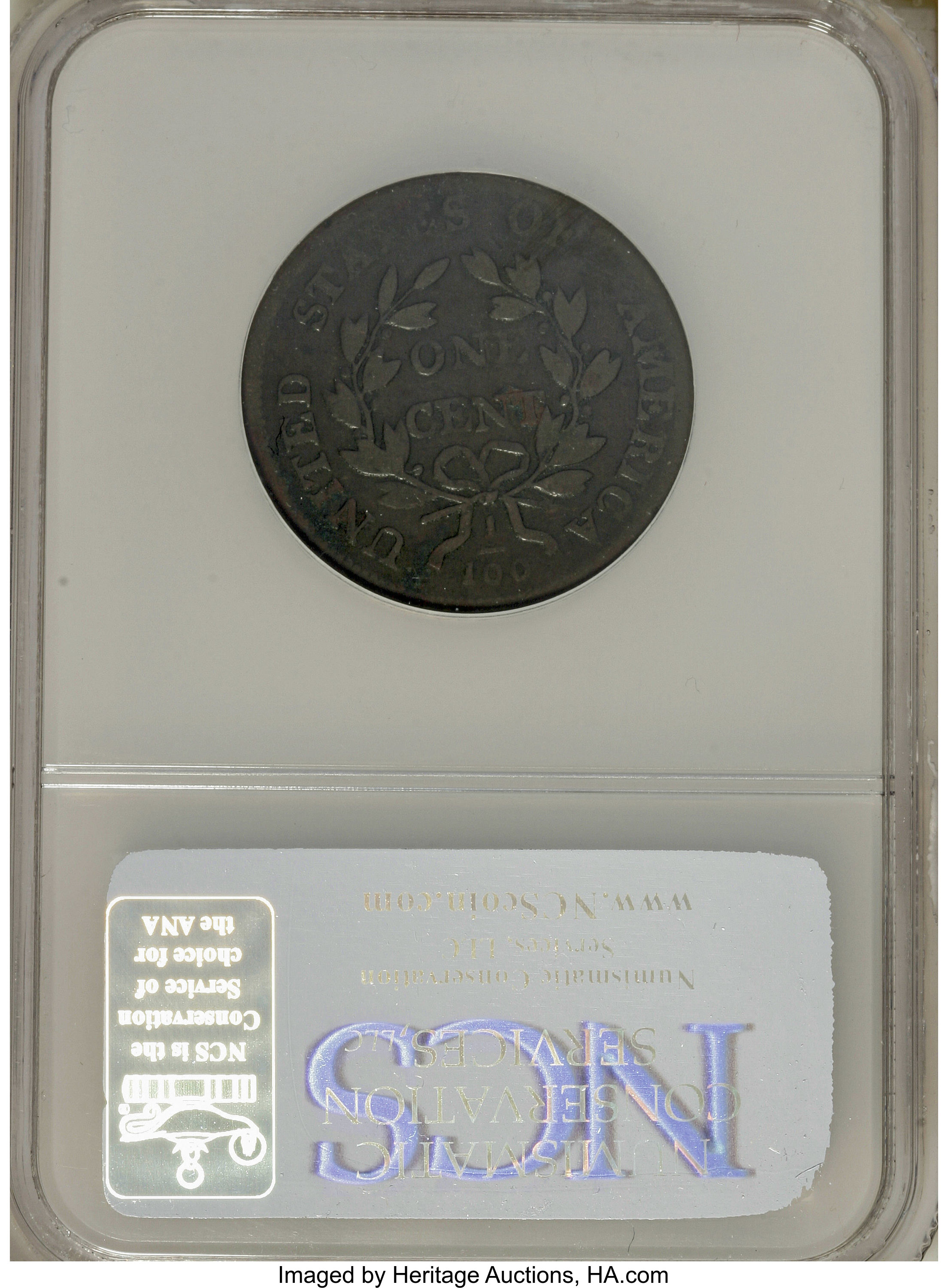 image for: 1803 1C Small Date, Small Fraction--Environmental Damage, S-251, B-8, R.2--NCS. Good 4 Details. Mintage: 3,131,691. Numisme...