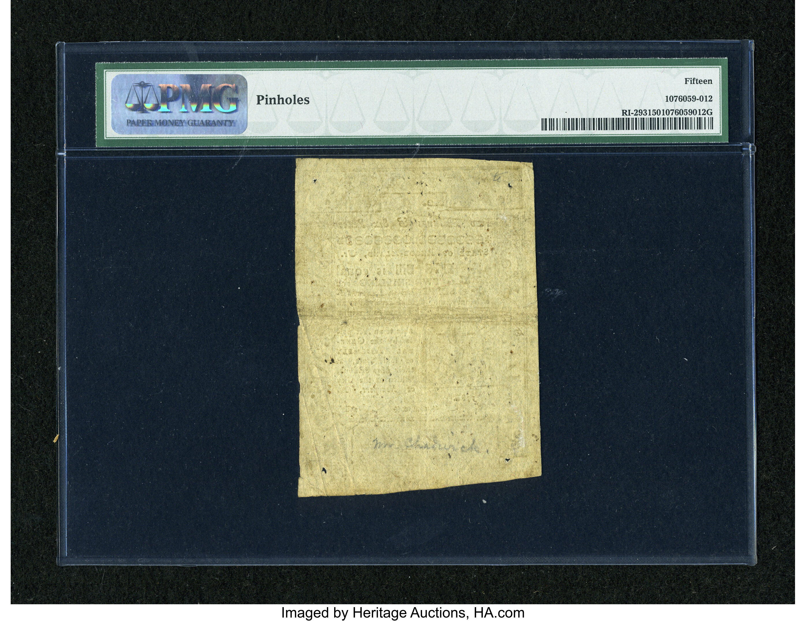 image for: Rhode Island May 1786 2s/6d PMG Choice Fine 15....