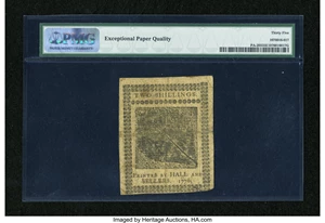 image for: Pennsylvania April 25, 1776 2s PMG Choice Very Fine 35 EPQ....