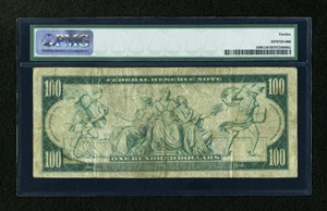 image for: Fr. 1098 $100 1914 Federal Reserve Note PMG Fine 12....