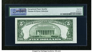 image for: Fr. 1959-B* $5 1934C Federal Reserve Note. PMG Choice Uncirculated 64 EPQ....