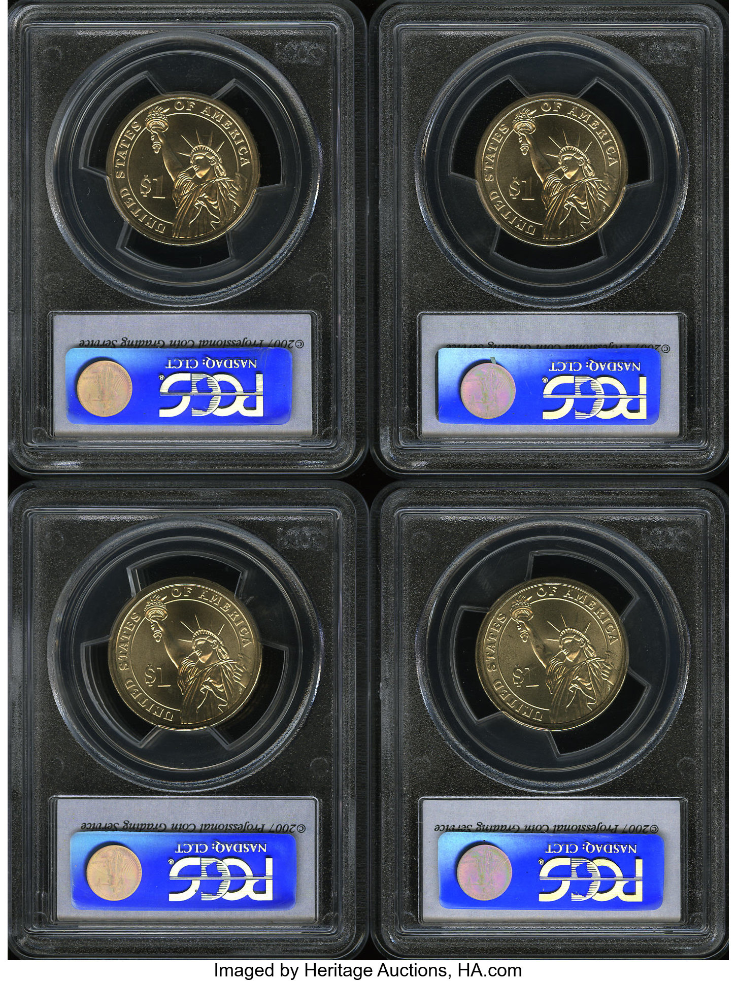 2007-P $1  George Washington, Satin Finish, Position A MS70 thumbnail 16