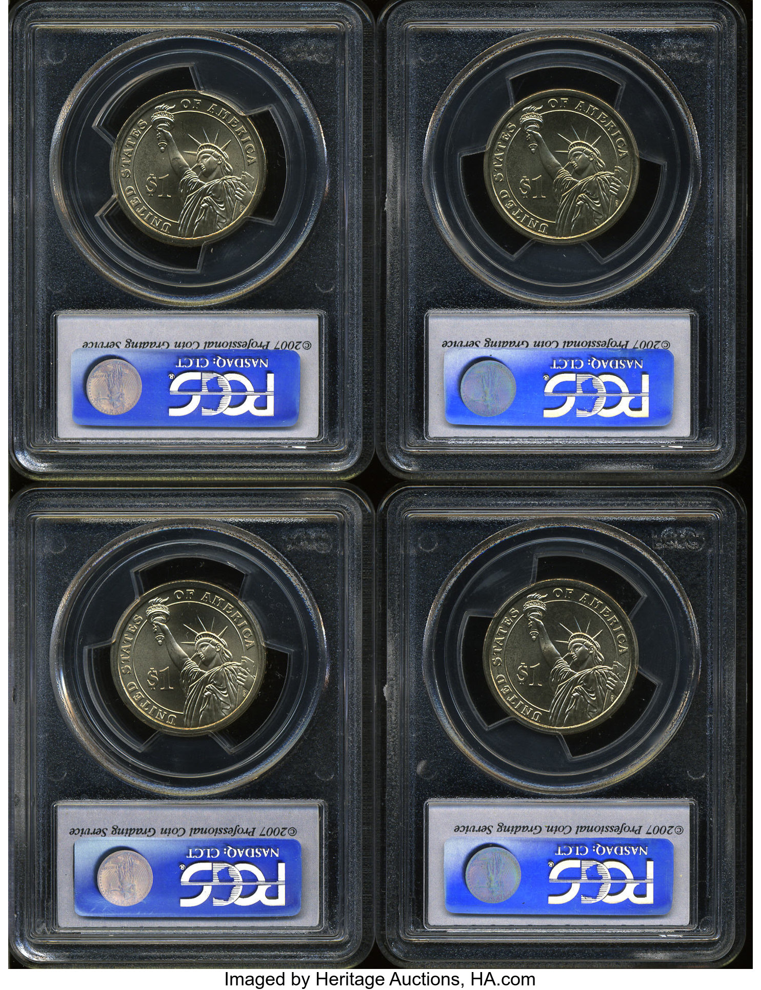 2007-P $1  George Washington, Satin Finish, Position A MS70 thumbnail 14