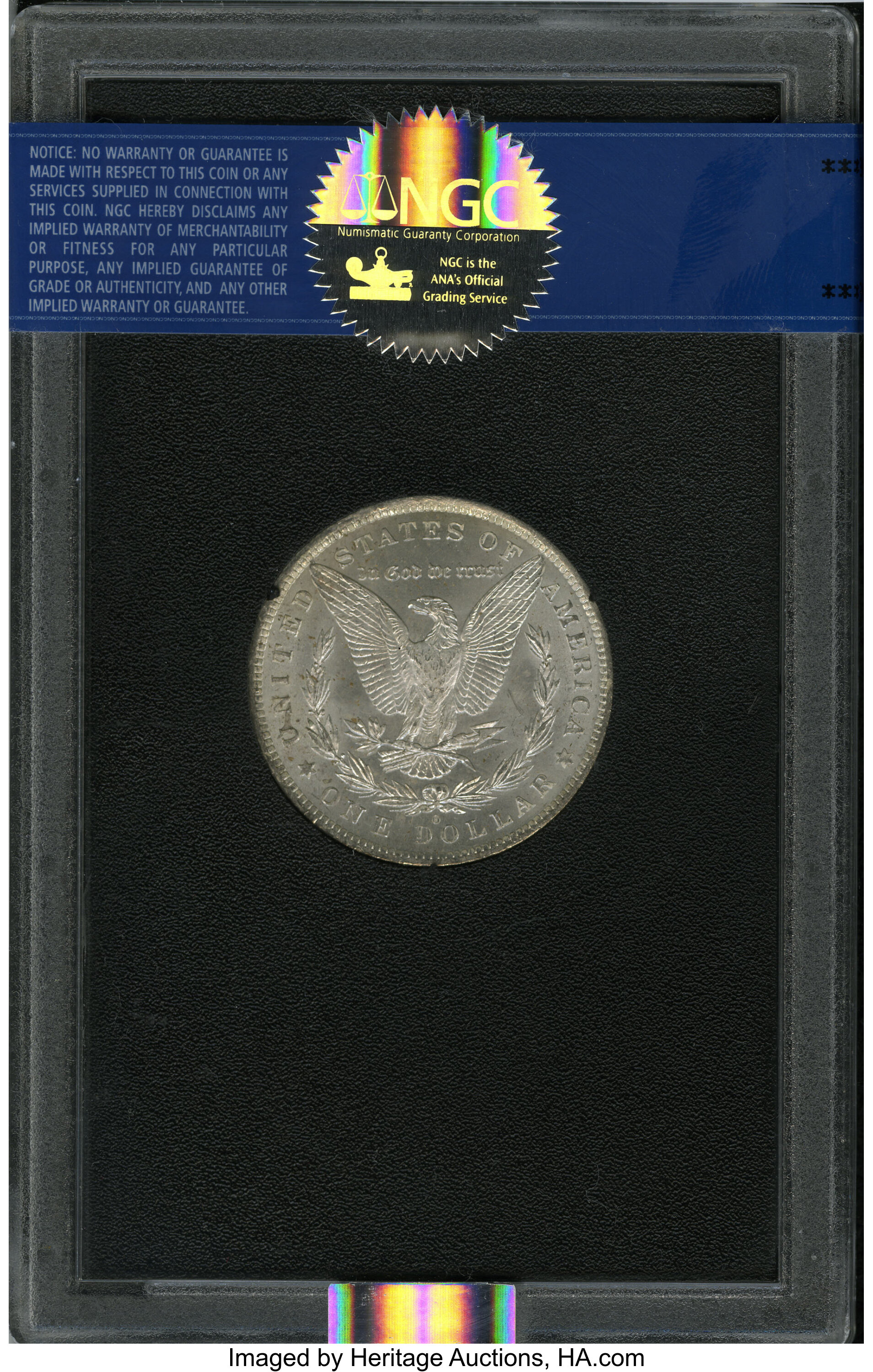 image for: 1884-O $1 MS61 NGC. NGC Census: (454/111205). PCGS Population (592/100362). Mintage: 9,730,000. Numismedia Wsl. Price for N...