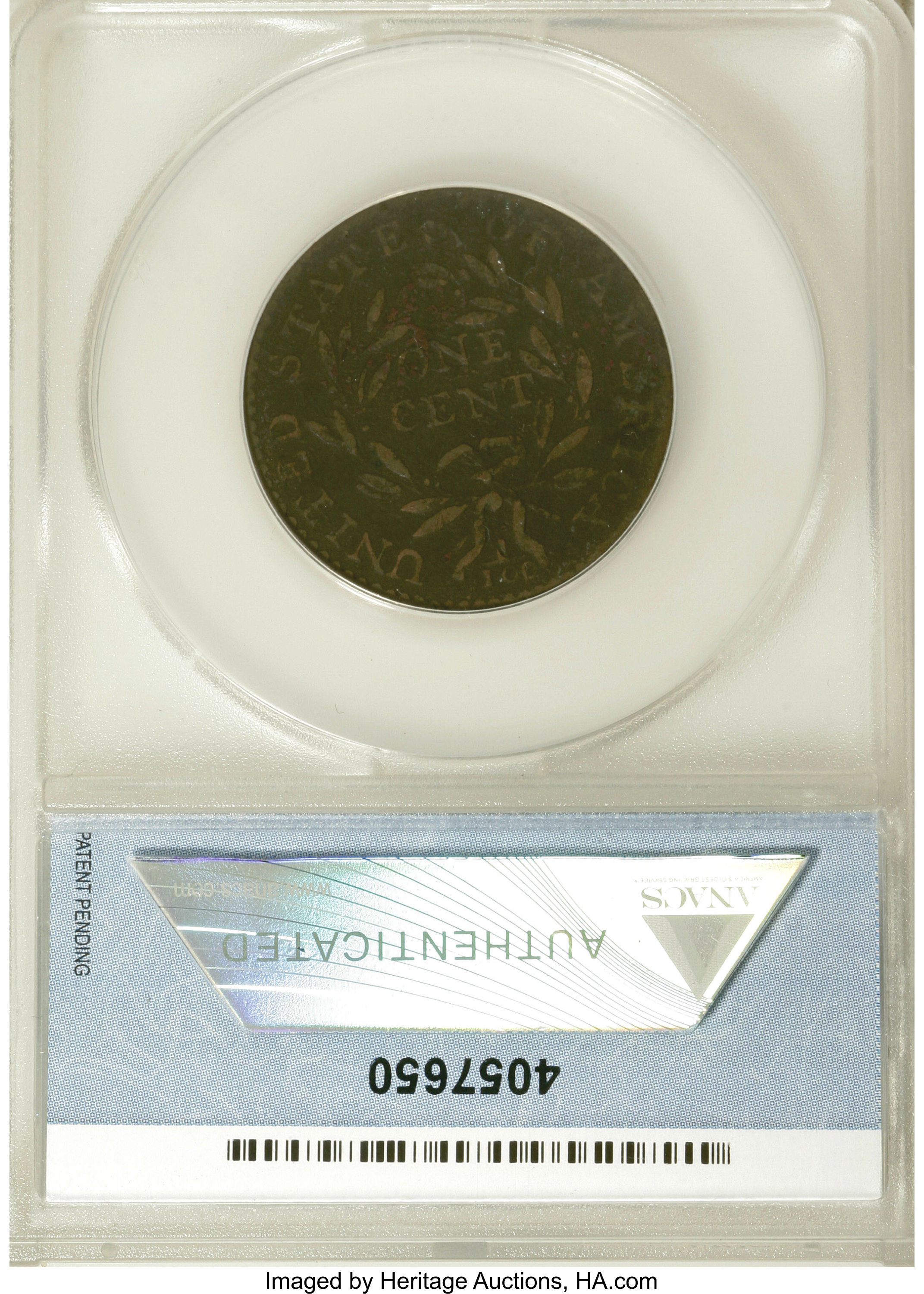 image for: 1794 1C --Corroded--ANACS. Fine 15 Details. S-49. NGC Census: (0/0). PCGS Population (0/1).   (#35609)...