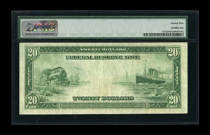 image for: Fr. 977 $20 1914 Federal Reserve Note PMG Very Fine 25....