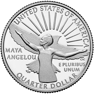 image for: 2022-S Maya Angelou 25c PR DCAM Clad