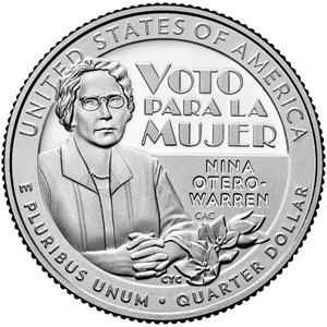 image for: 2022-S Nina Otero-Warren 25c PR DCAM Clad