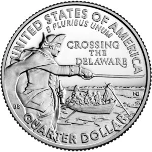 image for: 2021-S Washington Crossing the Delaware 25c PR DCAM Clad