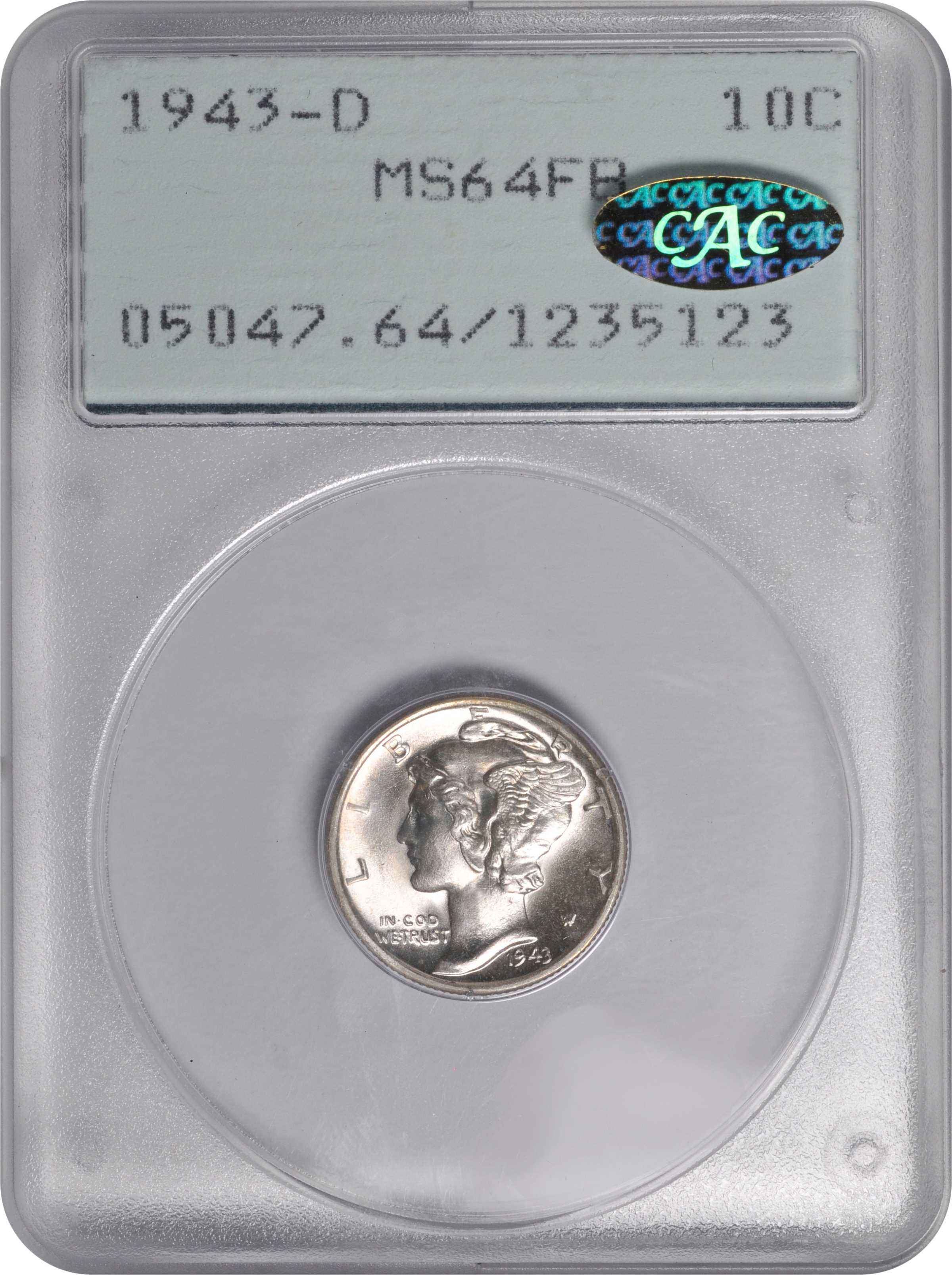 1943-D 10c MS FB MS64 FB thumbnail 12