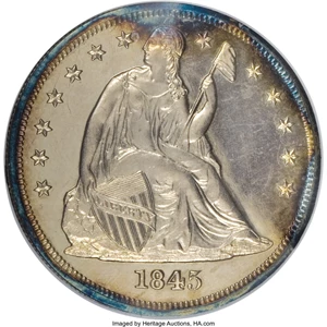 image for: 1845 $1 PR64 ★ NGC....