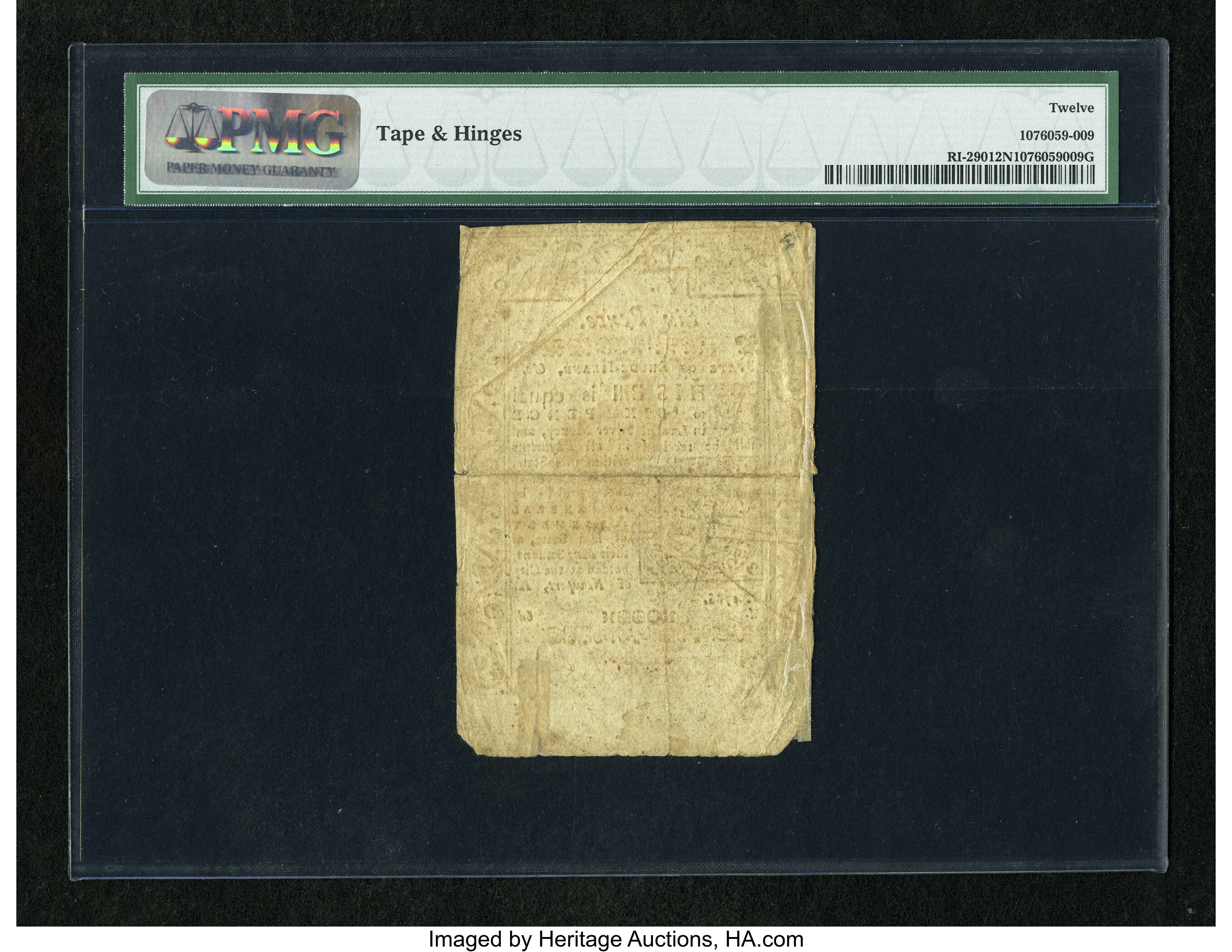 image for: Rhode Island May 1786 6d PMG Net Fine 12....