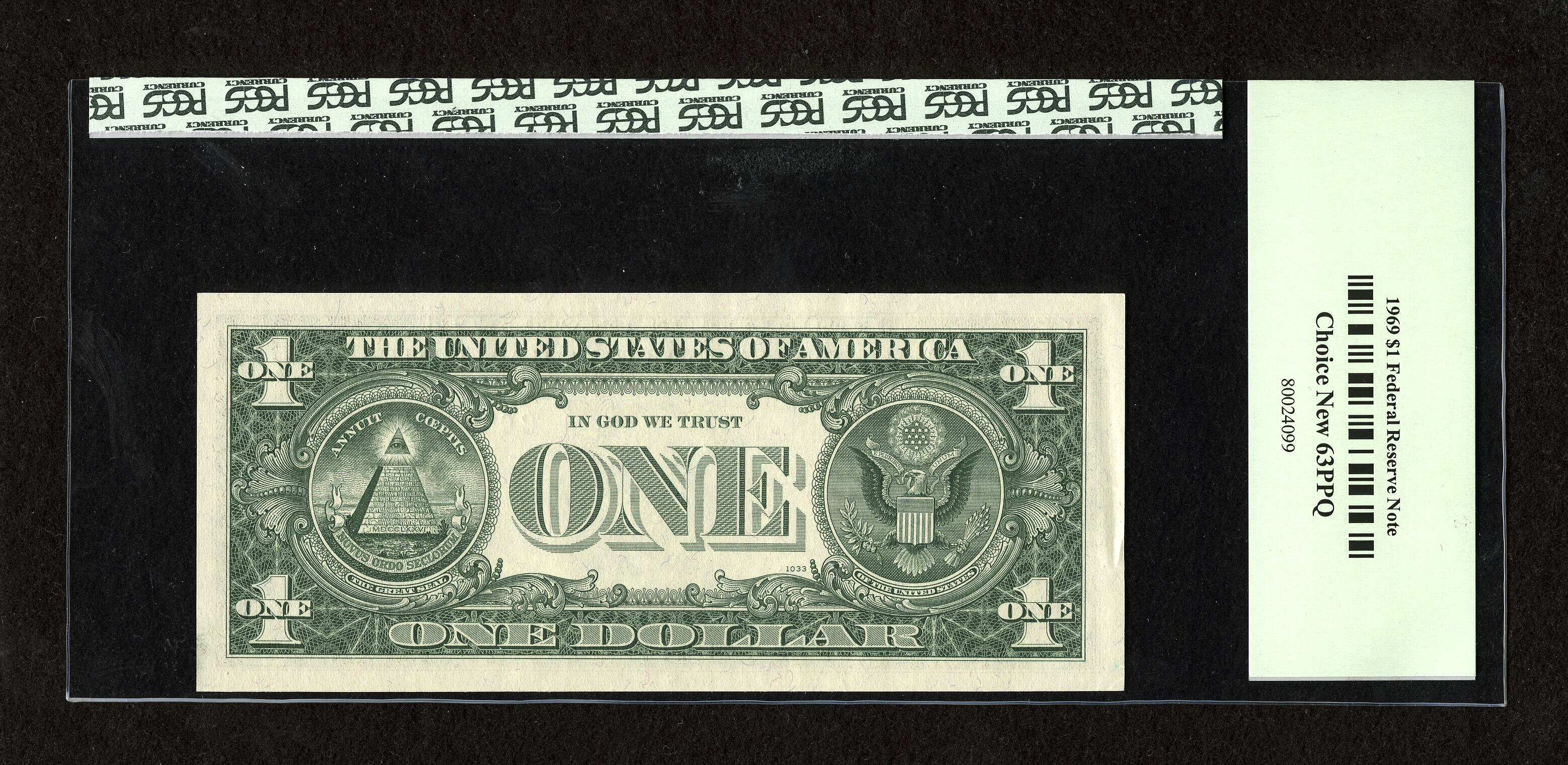 image for: Fr. 1903-C* $1 1969 Federal Reserve Star Note. PCGS Choice New 63PPQ....