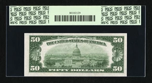 image for: Fr. 2104-J $50 1934B Federal Reserve Note. PCGS Choice New 63....