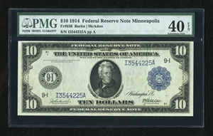 image for: Fr. 936 $10 1914 Federal Reserve Note PMG Extremely Fine 40 EPQ....